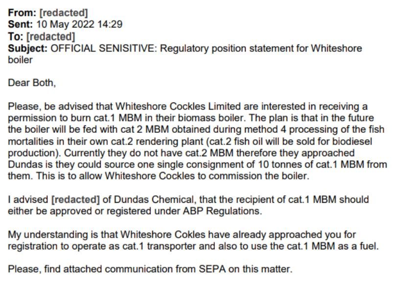 FOI Dossier on Whiteshore Cockles December 2022 #5