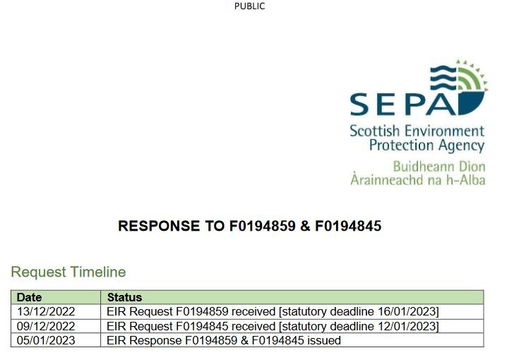 SEPA F0194859 & F0194845 EIR Response 5 January 2023 #1