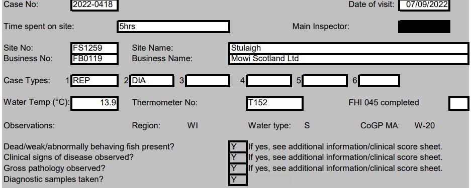 PRV FHI #1 Sept 2022 Mowi Stulaigh