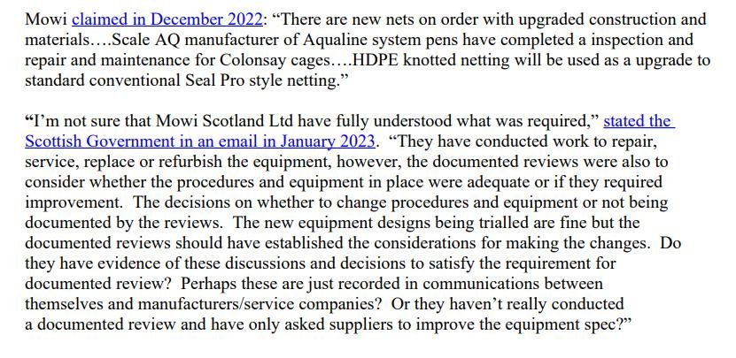 PR Breaches of Biosecurity at Mowi & Bakkafrost 11 April 2023 #6 PR Breaches of Biosecurity at Mowi & Bakkafrost 11 April 2023 #6
