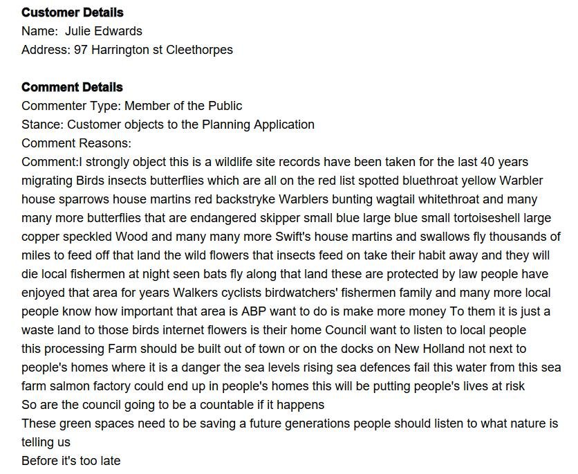 Grim blog March 2023 #12 objection Julie Edwards Grim blog March 2023 #12 objection Julie Edwards