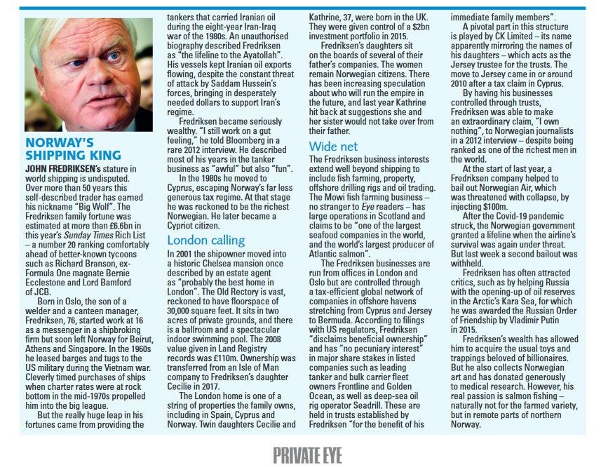 Private Eye Nov 2020 Private Eye Nov 2020