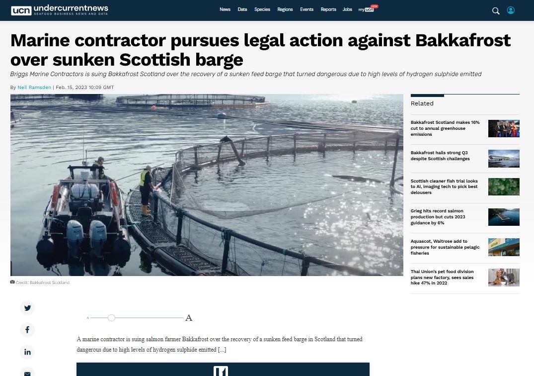 Undercurrent News on Briggs legal action 15 Feb 2023