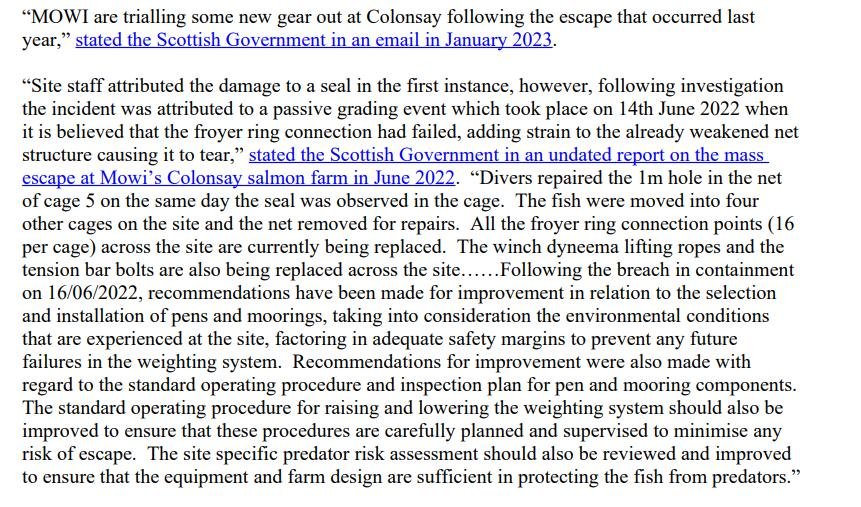 PR Breaches of Biosecurity at Mowi & Bakkafrost 11 April 2023 #7 PR Breaches of Biosecurity at Mowi & Bakkafrost 11 April 2023 #7