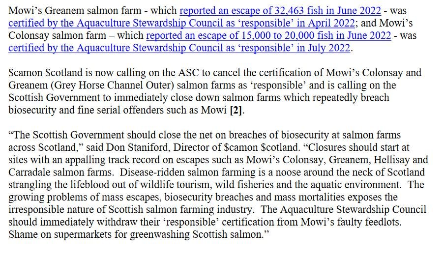 PR Breaches of Biosecurity at Mowi & Bakkafrost 11 April 2023 #2 PR Breaches of Biosecurity at Mowi & Bakkafrost 11 April 2023 #2