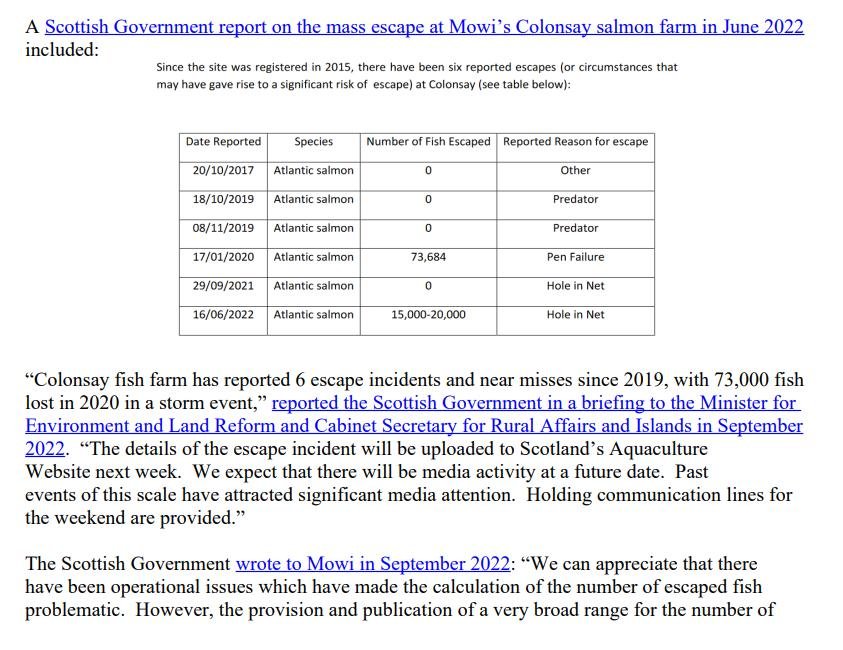 PR Breaches of Biosecurity at Mowi & Bakkafrost 11 April 2023 #4 PR Breaches of Biosecurity at Mowi & Bakkafrost 11 April 2023 #4