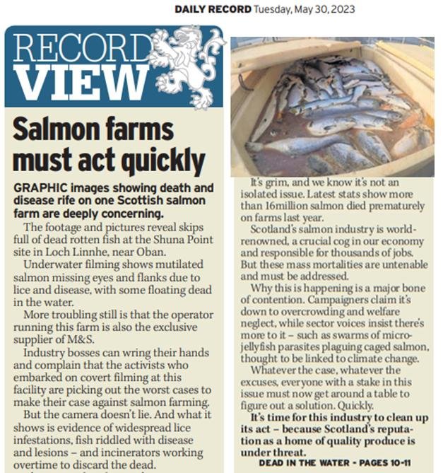 Daily Record 30 May 2023 Editorial #3 in full