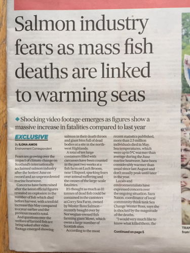 Scotland On Sunday front page 9 July 2023 newspaper version #2