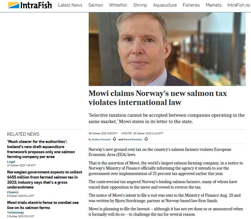 Mowi Norway lawsuit Mowi Norway lawsuit