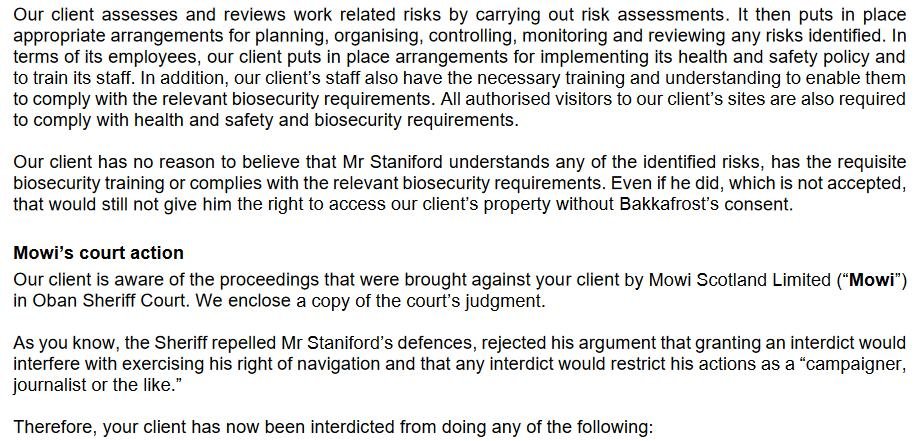 Bakkafrost threat 24 Nov 2023 #4 Bakkafrost threat 24 Nov 2023 #4