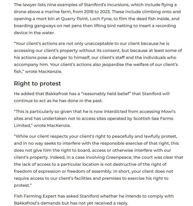 Bakkafrost threat 24 Nov 2023 #9 Fish Farming Expert Bakkafrost threat 24 Nov 2023 #9 Fish Farming Expert