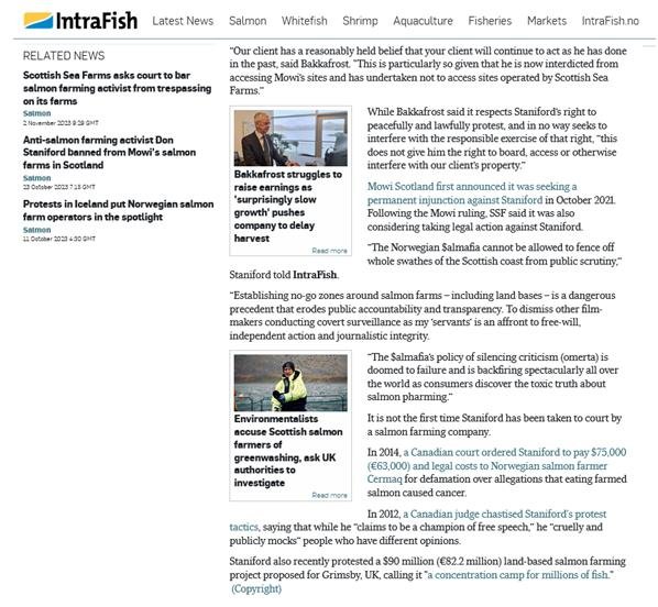 Bakkafrost threat 24 Nov 2023 #12 Intrafish Bakkafrost threat 24 Nov 2023 #12 Intrafish