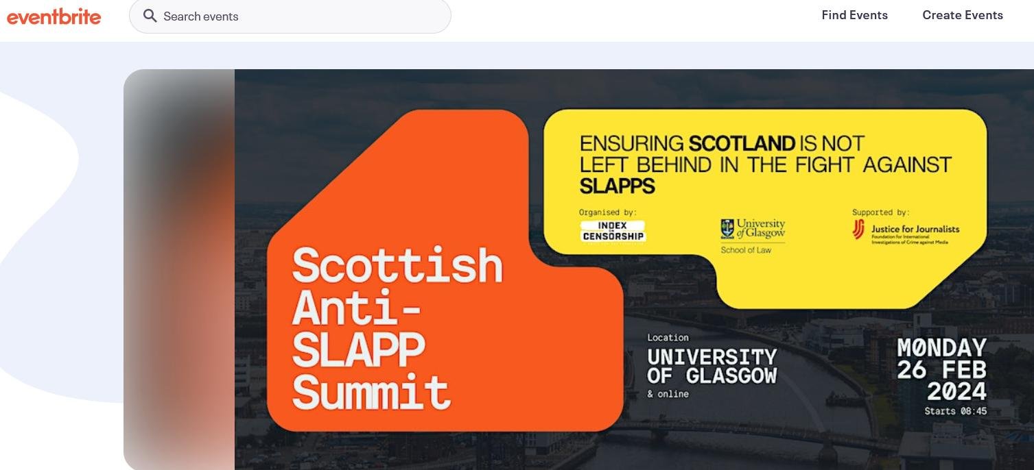 Scottish Anti-SLAPP Summut 26 Feb 2024 in Glasgow #1
