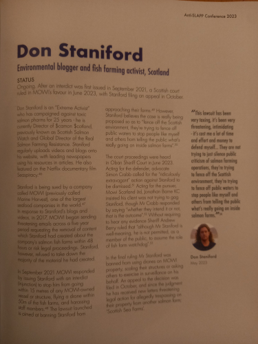 Anti-SLAPP conference case study Don Staniford