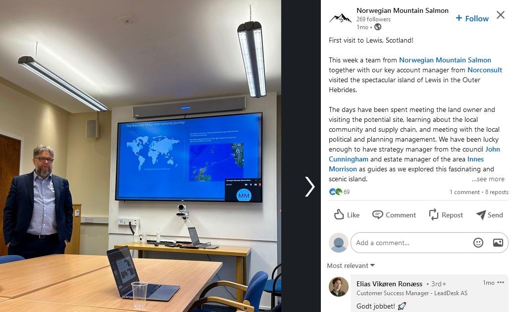 Norwegian Mountain Salmon LinkedIn #3