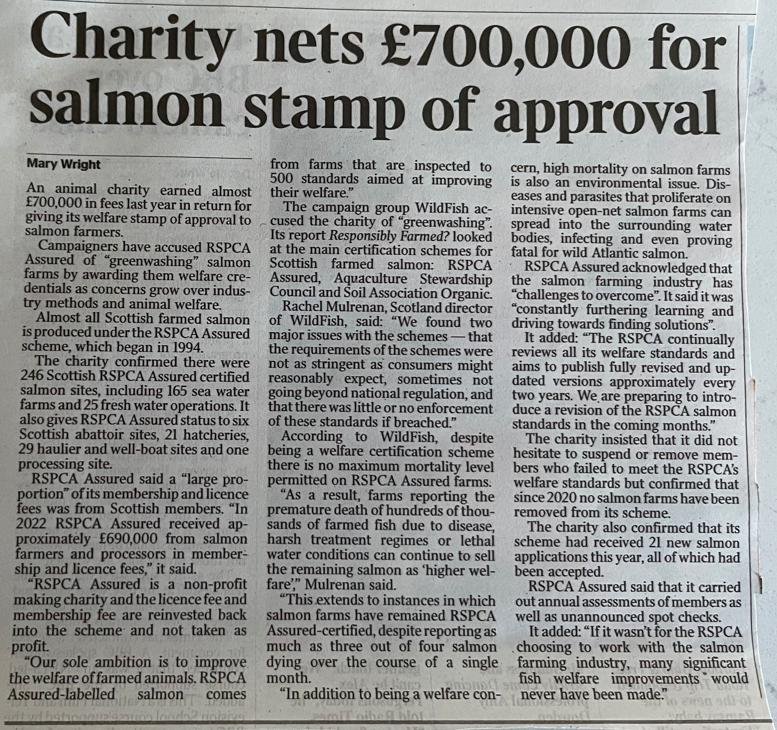 RSPCA £700K Times 13 Nov 2023