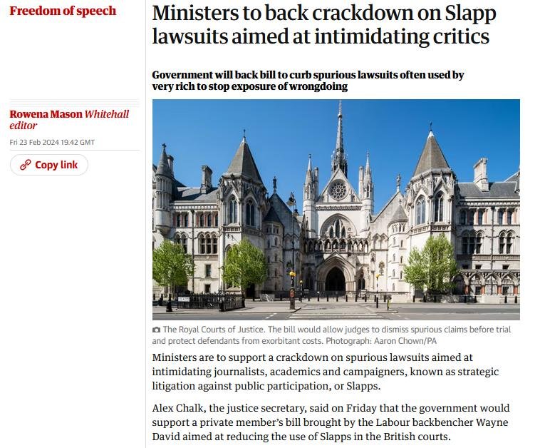 Guardian SLAPP Feb 2024 #1 Guardian SLAPP Feb 2024 #1