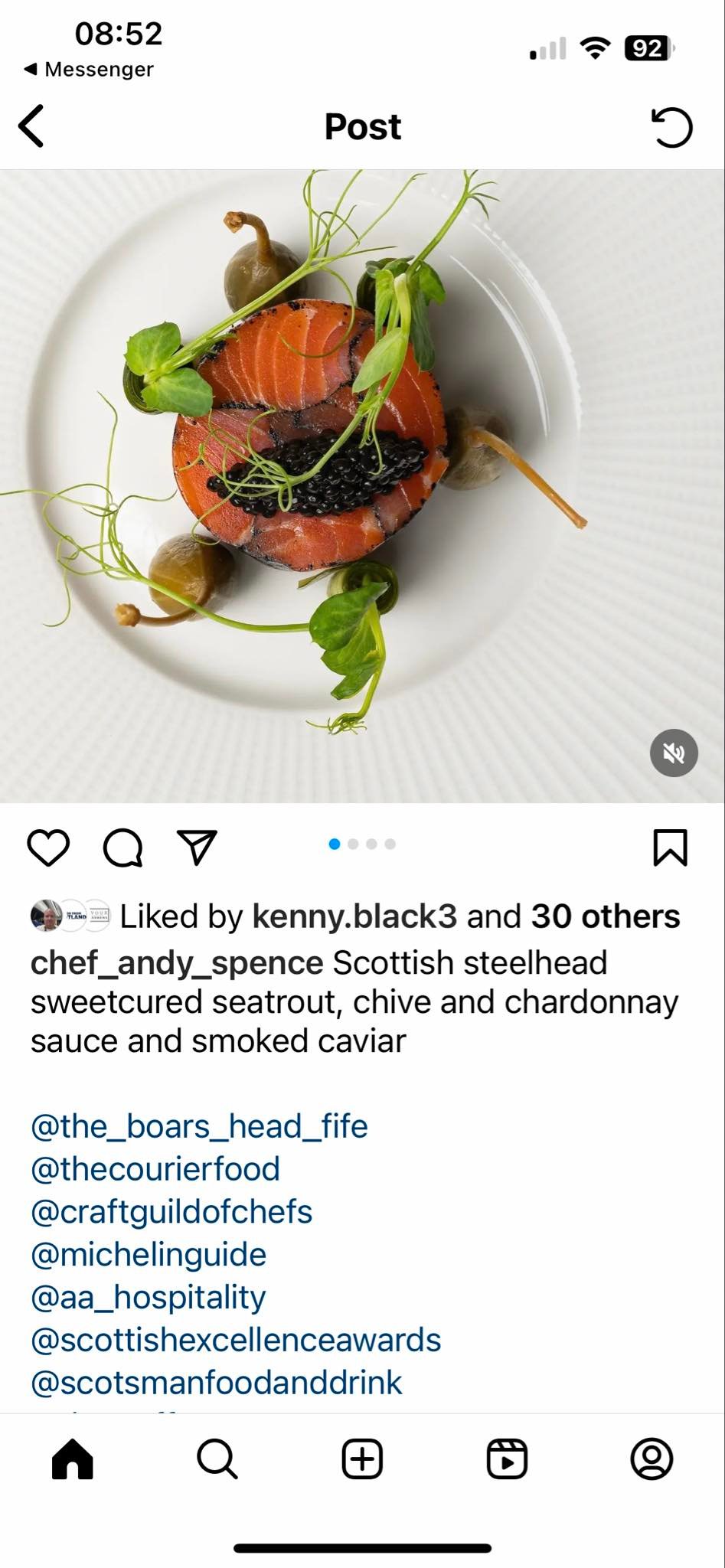Chef Andy Spence Instagram corrected 21 March 2024 Chef Andy Spence Instagram corrected 21 March 2024