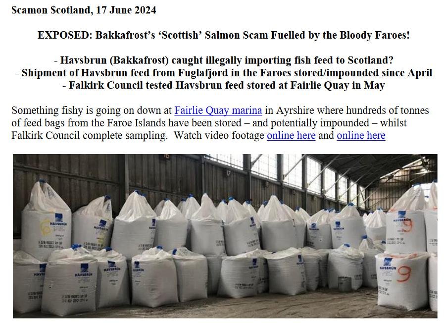 PR Bakkafrost Importing Feed from the Faroes 17 June 2024 #1
